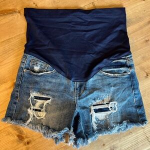 PinkBlush Maternity Jean Shorts NWOT